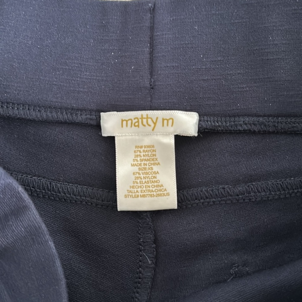 Matty M pull on leggings/dress pants - dark blue - Picture 7 of 11